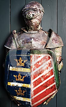 Armour of a medieval knight