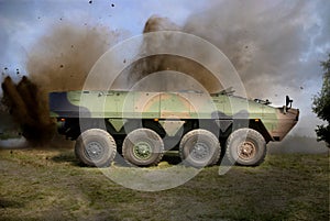Armoured Vehicle in Combat