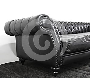 Armrest leather sofa