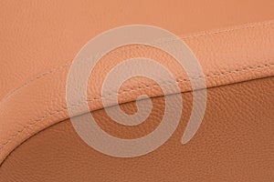 Armrest and stitching on artificial leather