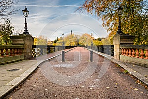 Armstrong Bridge spans Jesmond Dene