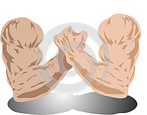 Armwrestling illustration