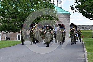 Army Band, Changing of the Guard, La Citadelle, Quebec, Canada