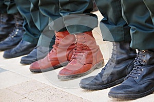 Army Boots Stand Out in a Crowd photo