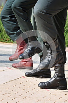 Army Boots Stand Out in a Crowd