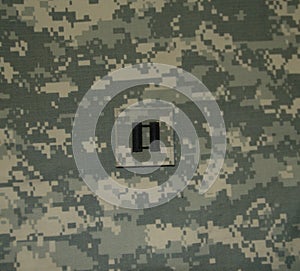 Army Captain Rank on ACU