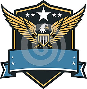 Army Eagle Logo Template Vector photo