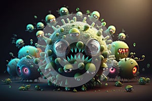 Army of harmful germs and bacteria created with Generative AI technology