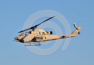 Army helicopter in flight