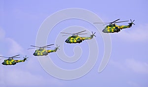 Army helicopters