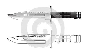 Army knief vector illustration