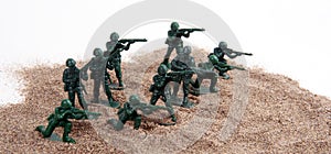 Army Men Toy Figurines Sand White