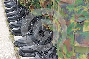 Ejército militar zapatos 