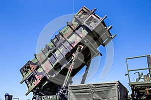 Army military mobile MIM-104 Patriot surface-to-air missile SAM system. Germany - June 9, 2018 photo