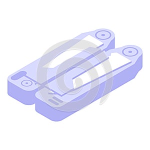 Army multitool icon, isometric style