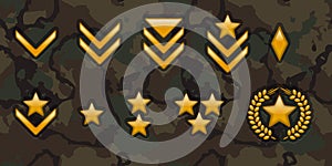 Army rank signs