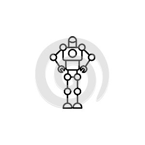 Army robot smart robot icon. Element of future technology icon for mobile concept and web apps. Thin line Army robot smart robot i