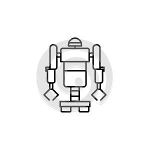 Army robot smart robot icon. Element of future technology icon for mobile concept and web apps. Thin line Army robot smart robot i