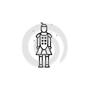 Army, soldier, China culture, Statue icon. Element of China culture icon. Thin line icon for website design and development, app