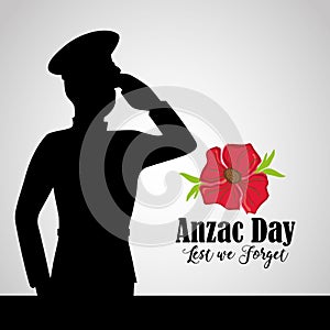 Army soldier to anzac day memory