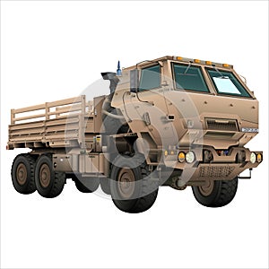 Army truck M142 HIMARS in realistic style. Tactical military vehicle