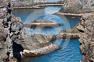 Arnarstapi rock formations of Iceland's coast photo