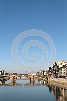 Arno river at Santa Trinita bridge