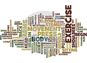 Arnold Press Guide Word Cloud Concept photo