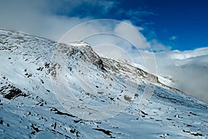 Arnoldhoehe - Panoramic view from mountain peak Arnoldhoehe in Ankogel Group, High Tauern National Park