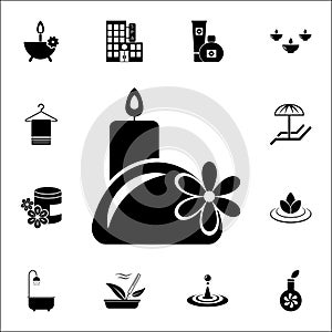 aroma candles icon. SPA icons universal set for web and mobile