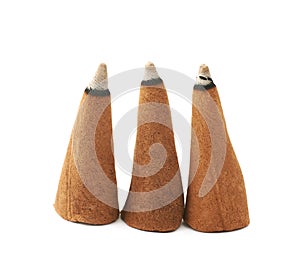 Aroma incense cone isolated