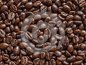 aroma natural selective coffee beans background