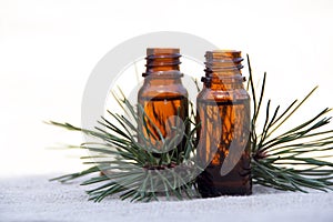 Aroma Oil in Bottles with Pine