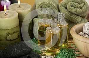 Aroma oils and candles