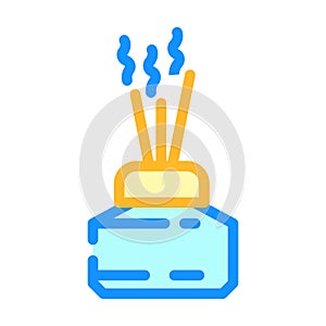 aroma smell color icon vector illustration