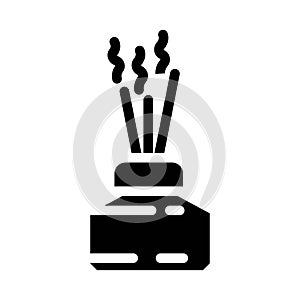 aroma smell glyph icon vector illustration