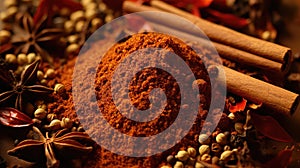 aroma spice indian food close