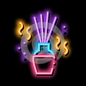 Aroma Sticks neon glow icon illustration