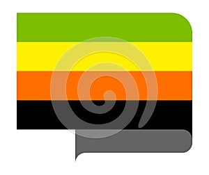 Aromantic pride flag