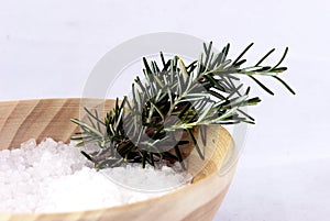 Aromatherapy - bath salt and rosemary