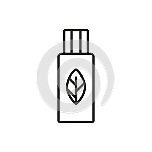 Aromatherapy bottle icon - editable stroke