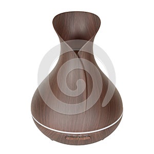 Aromatherapy Concept. Wooden Electric Ultrasonic Essential Oil A