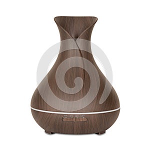 Aromatherapy Concept. Wooden Electric Ultrasonic Essential Oil A