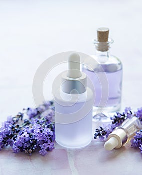 Aromatherapy lavender bath salt and massage oil