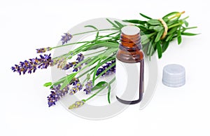 Aromatherapy Lavender oil and lavender flower