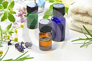 Aromatherapy oils with herbs