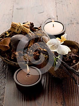 Aromatherapy spa concept