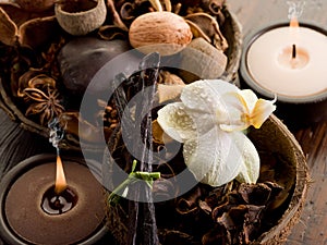 Aromatherapy spa concept