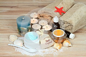 Aromatherapy spa concept with candles