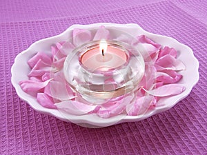 Aromatic candle for relaxation